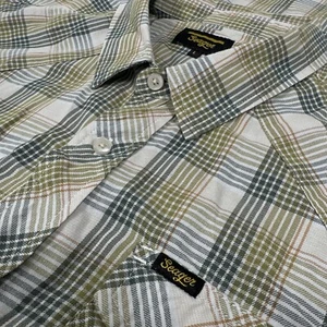 Seager Shirt Mens Large L Button Up Short Sleeve Western - Picture 1 of 8
