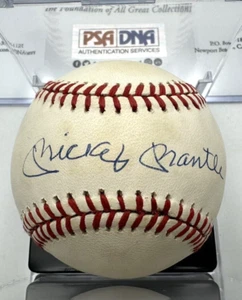 PSADNA MICKEY MANTLE SIGNIERTER BASEBALL MIT PSA ECHTHEITSZERTIFIKAT - Bild 1 von 6