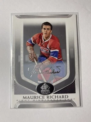 2020-21 Upper Deck SP Signature Legends Silver Scripts MAURICE RICHARD #337 - Image 1 of 2