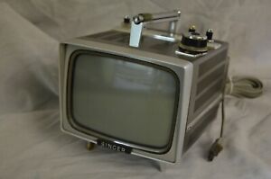 Vintage Singer 5" B/W Portable TV