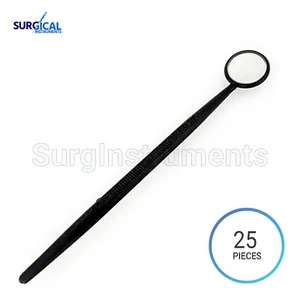 25 Mouth Exam Mirrors PLASTIC Dental & Veterinary Instruments - Photo 1/1