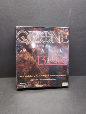 Q!ZONE FOR QUAKE WIZARD WORKS PC CD-ROM BIG BOX 1996 SEALED - Image 1 of 4