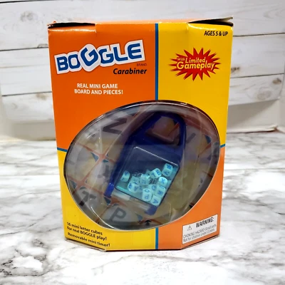2007 Boggle By Hasbro Key Chain Game With Sand Timer Rare - Image 1 of 4