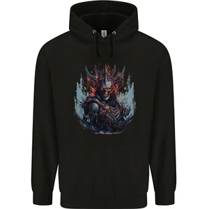 Demon Emperor Evil Skull Childrens Kids Hoodie - Picture 1 of 3