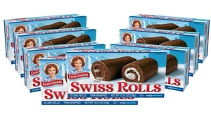 Little Debbie Swiss Rolls 96 Twin-Wrapped Cake Rolls 8 Boxes - Picture 1 of 2