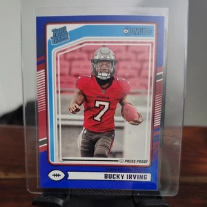 2024 Panini Donruss - Rated Rookie Bucky Irving #301 Blue Press Proof (RC) - Foto 1 di 2