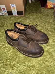 Zapatos informales Dr. Martens 8053 Quad Unisex Talla 7/8 Cuero Taupe Oscuro Plataforma - Imagen 1 de 8