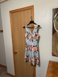 Jessica Simpson Size 10 w/Floral Print Sleeveless Knee-Length A-Line Dress - EUC - Picture 1 of 4