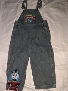 Vintage Thomas The Tank Engine Overall 4T Streifen bestickt Zug um Zug - Bild 1 von 23