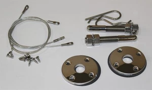 NEW Mopar Hood Pin Kit 25" Cables Steel Hood - Picture 1 of 1