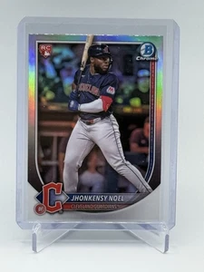 2025 Bowman Jhonkensy Noel RC Chrome Red Rookie Redemption Rookie #81 Guardians - Picture 1 of 2