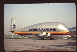 Diapositiva aérea original 35 mm Airbus Skylink Aeromaritime Supper Guppy F-BPPA - Imagen 1 de 1