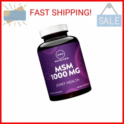 MRM Nutrition MSM 1000mg | Cápsulas puras de metil-sulfonil-metano | Articulaciones, cabello,  Foto 1 de 2