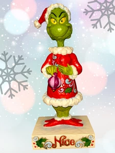 Jim Shore Grinch 6002068 2-seitige freche/schöne Figur 9" Rarität Enesco Xmas - Bild 1 von 14