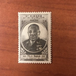 Saint Pierre et Miquelon 323 ** MNH Eboué Jahr 1945 - Bild 1 von 1