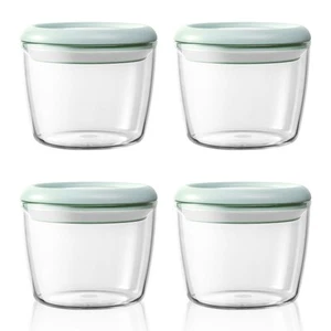 Tritan Overnight Oats Containers Set of 4 14oz Leakproof Pop Airtight Yogurt - Picture 1 of 6