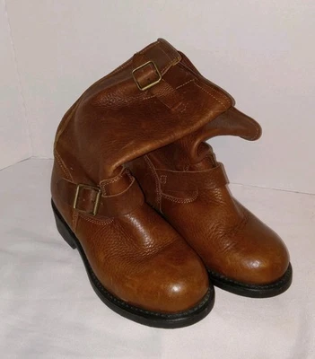 Botas de Combate X Element Cuero Marrón Moto Ingeniero Hebilla Para Mujer 8.5 M Foto 1 de 4