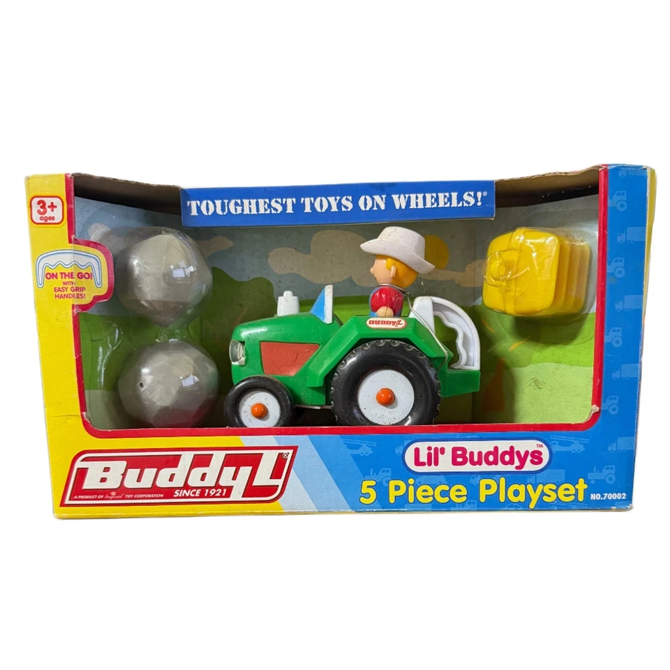 Lil' Buddys 5 Piece Farm Tractor Playset NEW - Image 1 of 4