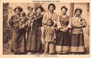 Tibet - Christian family - Publ. Missions Étrangères de Paris (Foreign Missions - Picture 1 of 2
