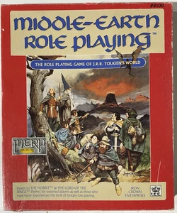 Vintage Middle Earth Role Playing MERP Game Box And Books 1986 #8100 - Picture 1 of 10