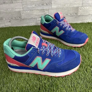 New Balance 574 (WL574BFP) Blue/Pink/Teal Women’s 10 / Men’s 8.5 - Picture 1 of 7