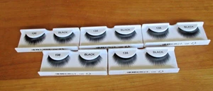 (LOT OF 5) Natural 308 False Lashes Eyelashes Black - Picture 1 of 2