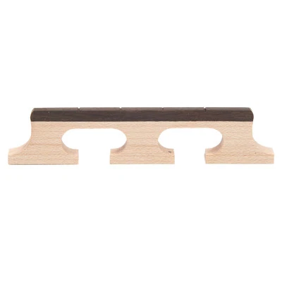 4 String Banjo Bridge Rosewood Decorative Robust Wooden 3 Leg Banjo Bridge - Image 1 of 4