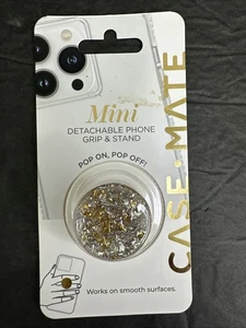 CaseMate MINIS Gold Silver Glitter Phone Grip Holder Stand Removable MagSafe - Picture 1 of 6