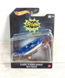 Hot Wheels Premium Batman BATBOAT con TRAILER Serie de TV Clásica DC Escala 1:50 - Imagen 1 de 9