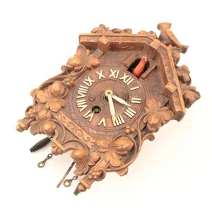 Lux Pendulette Novelty Clock with Red Bobbing Bird - XC388 - Picture 1 of 3