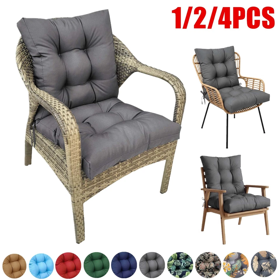 1/2/4Pcs Outdoor Chair Cushions Patio Wicker Chair Cushion Rocking Chair Cushion - Image 1 of 1