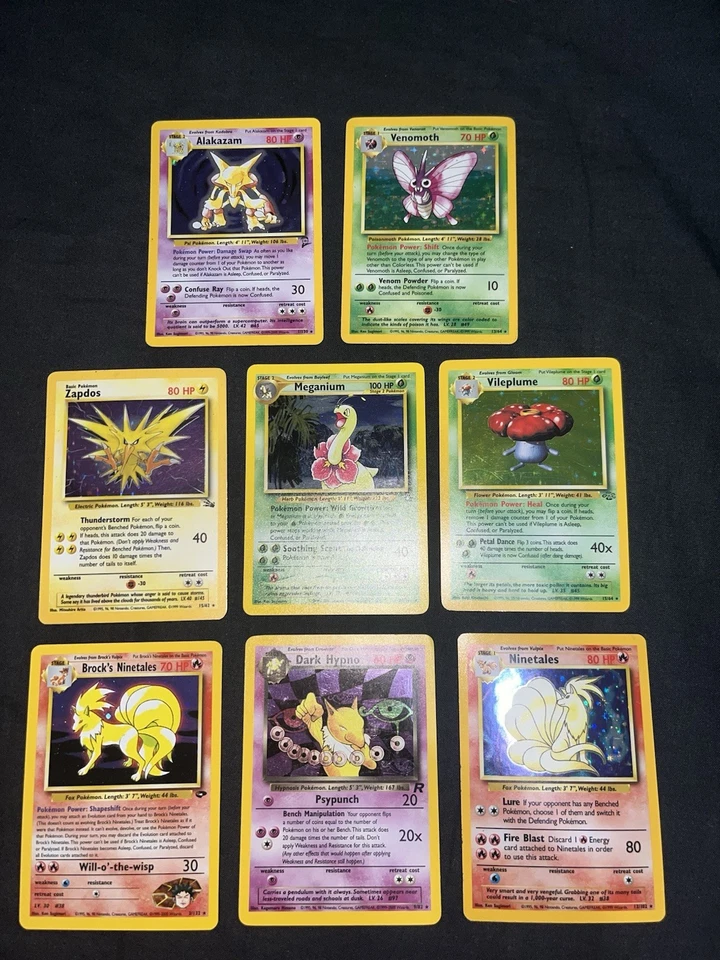 Pokemon Vintage Holo Lot Of 8 - Conditions Vary - See Photos & Read! - Image 1 of 4