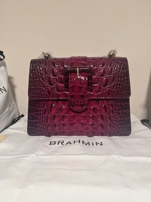 Brahmin Pequeño Hallie Melbourne En Ciruela Azúcar Nuevo Con Etiquetas Foto 1 de 4