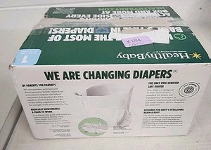 HealthyBaby Certified Safe Organic Cotton Enhanced Diapers 70ct Size 1 - Picture 1 of 5
