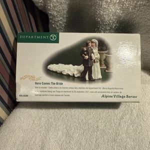 Dept 56 Alpine Village Series Here Comes The Bride #56.56300 BOX NOT PERFECT - Picture 1 of 4