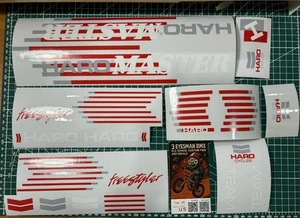 Haro Master88 Red strip on clear bmx sticker decals - Picture 1 of 3
