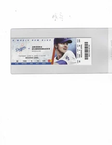 DODGERS vs DIAMONDBACKS 6/11/2013 TICKET - Picture 1 of 1