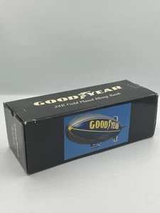 24kt Gold Plated Goodyear Blimp Bank New In Box - Liberty Classics - Picture 1 of 10