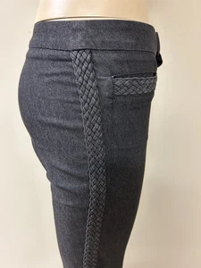 BARBARA BUI graue Hose Hosenhose Flechtbesatz XS 36 EUC - Bild 1 von 8