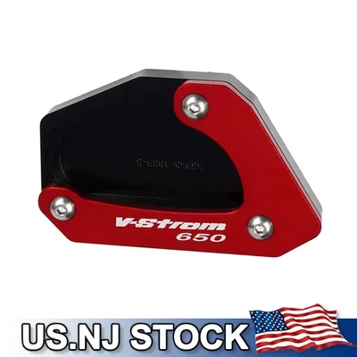Red Kickstand Side Stand Extension Enlarge For Suzuki V-Strom 650 DL650 04-24 Foto 1 de 4
