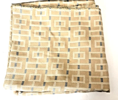 Natural colors Greek Key Pattern Upholstery Fabric 56 X 50 1.3 Yards Geometric - Image 1 of 4