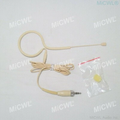 All Beige Headset Microphone for Sennheiser Wireless earset HeadMic 3.5mm Lock - Image 1 of 3