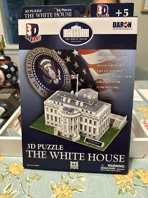 The White House 3D 64 Piece Puzzle New Sealed in Box by Daron - Image 1 of 3