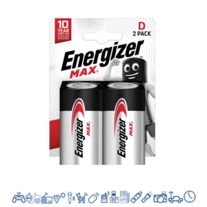 2 x Energizer Max Mono D Alkaline LR20 MN1300 1,5V Batterie 1 x 2er - Bild 1 von 2