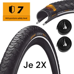 2x Continental Contact Plus Pannenschutz Fahrrad Reifen Schlauch 32-622 28x1,25" - Bild 1 von 4