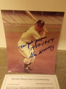 8 X 10"☆COLOR☆PHOTO☆OF ☆GENE WOODLING☆ W/☆INSCRIPTIONS☆JSA LOA☆ - Picture 1 of 4