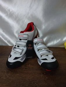 Tiebao Men's Cycling Shoes Size 46/12 Trumps Black White Red New, No Box - Picture 1 of 7