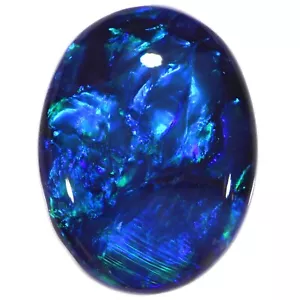 2.14ct Natural Black Opal Blue Green Fire - Picture 1 of 7