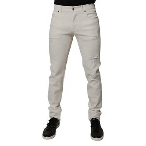 DOLCE & GABBANA Jeans Off White Cotton Stretch Skinny Denim IT48/W34/M 830usd - Bild 1 von 11