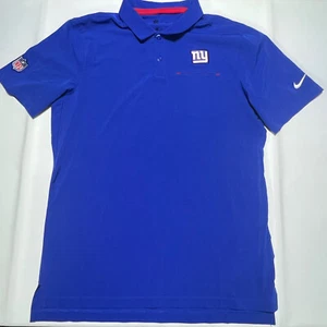 Polo azul de rendimiento azul para hombre mediano con logotipo de los New York Giants - Imagen 1 de 9